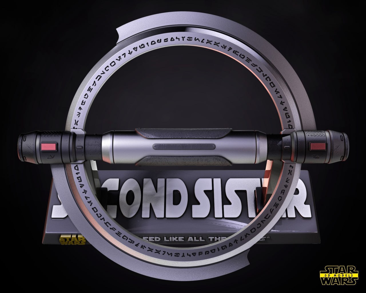 Second Sister Inquisitor Lightsaber Sculpture