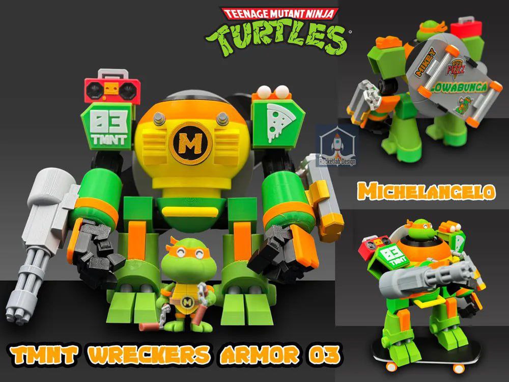 TMNT Wreckers Armor 03 - Michelangelo