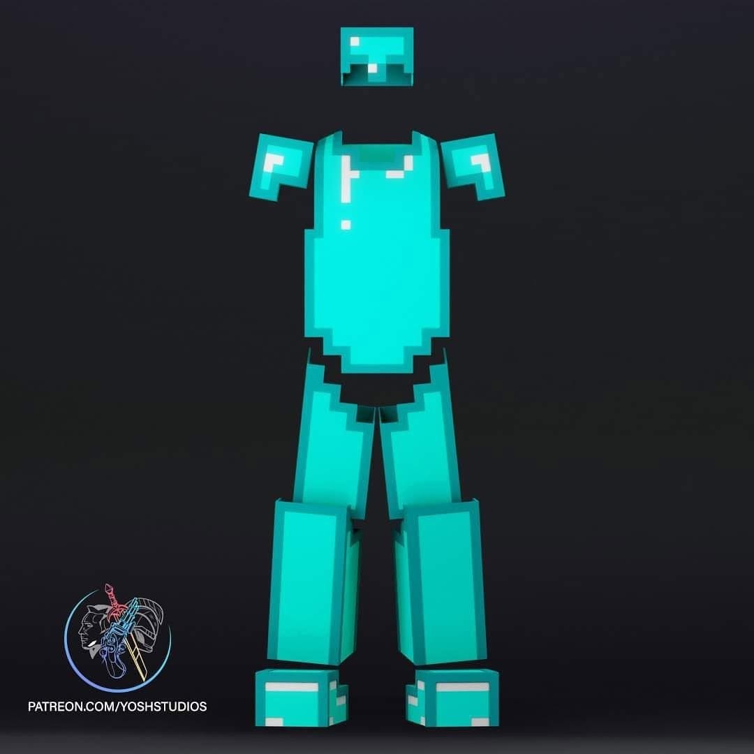 YoshStudios Diamond Minecraft Armor