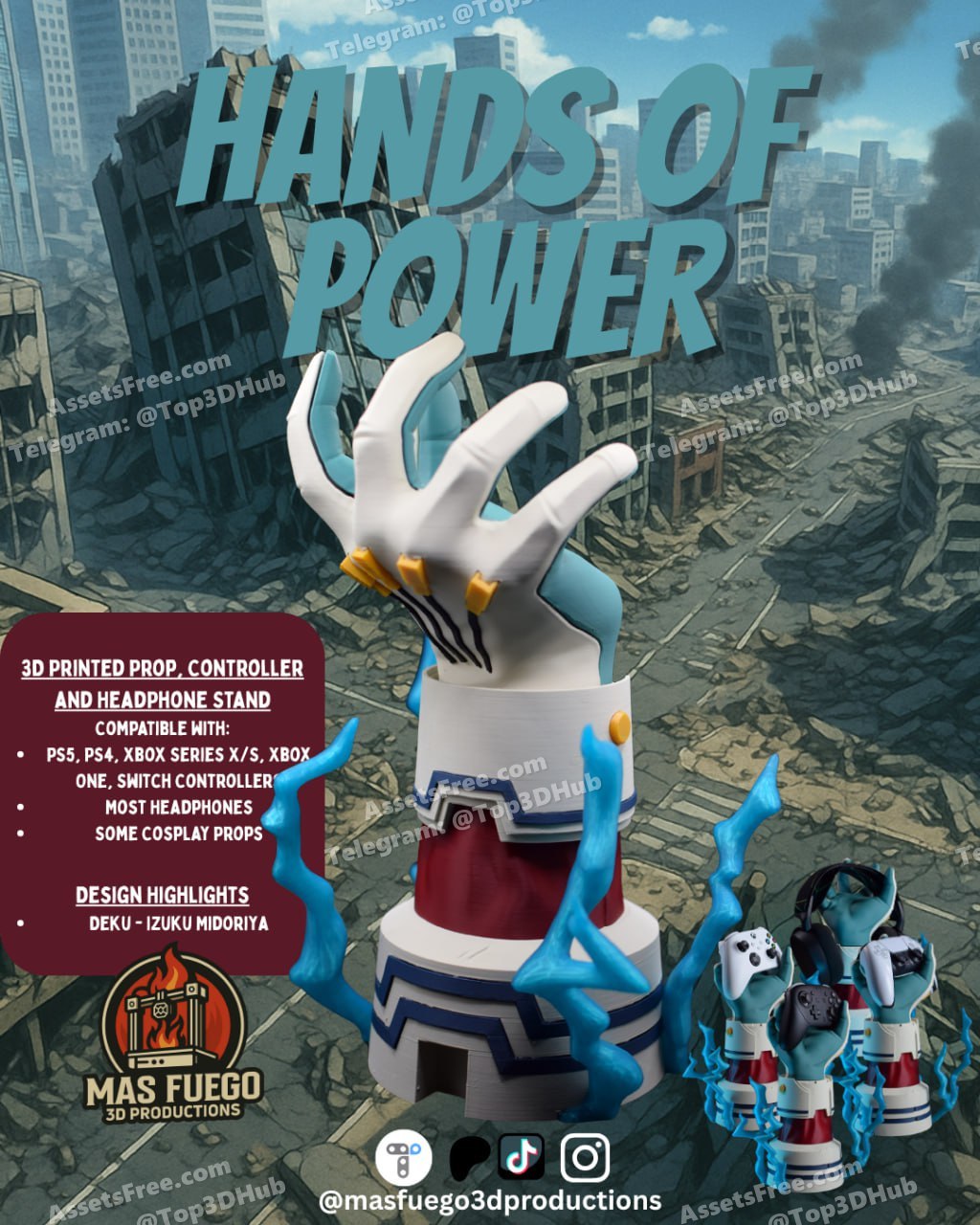 Deku - Hands Of Power - Mas Fuego 3D Productions - Oct 2025
