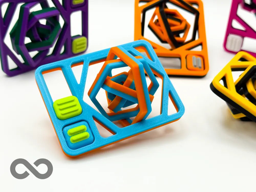 Hexagon Card With Side Part And Flip Switch V4 3 Colour Switch P