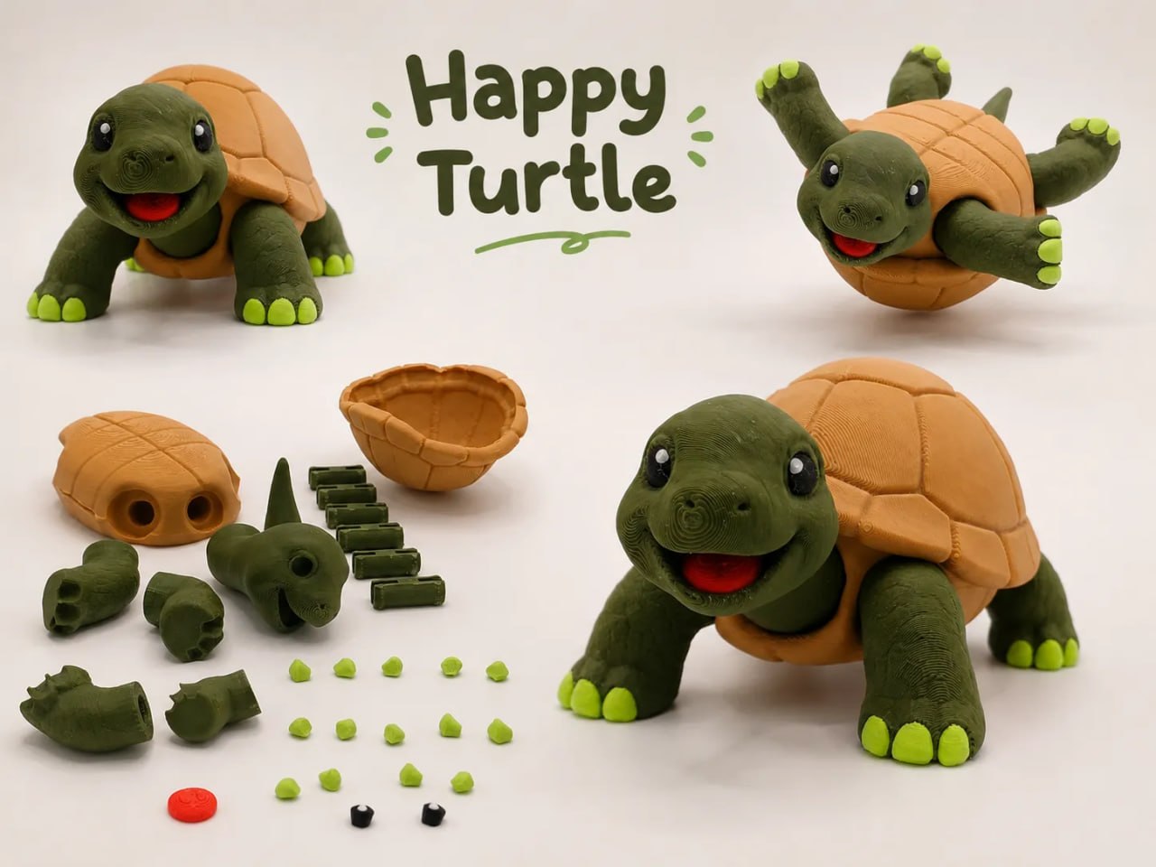 Happy Turtle Multi-Part Funny Toy