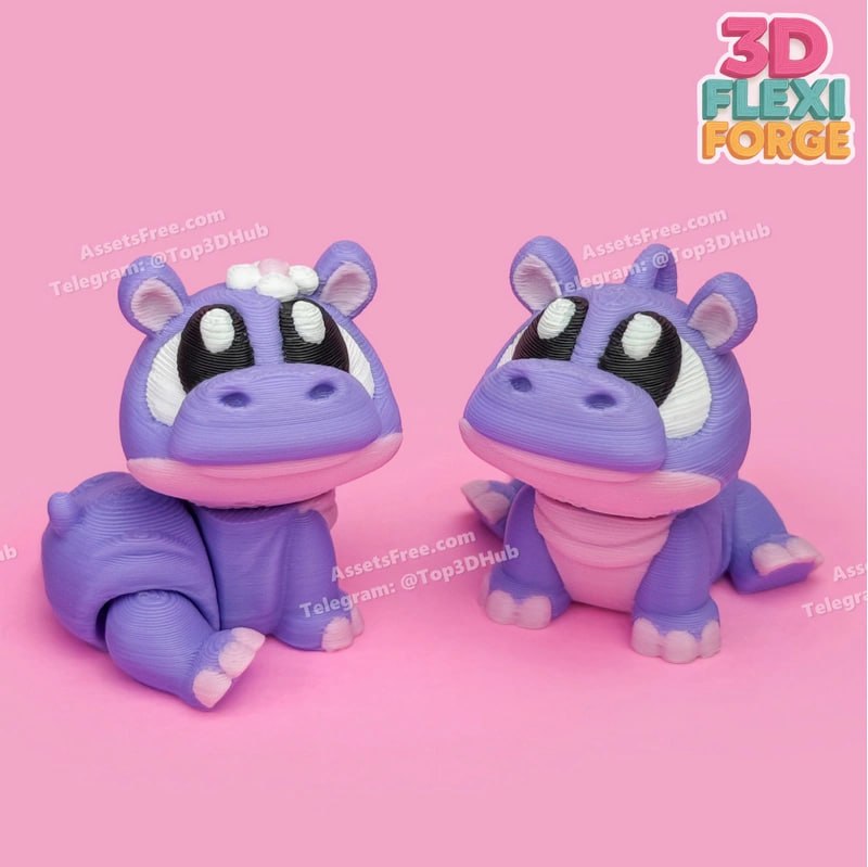 Hippopotamus 3D Flexi Forge