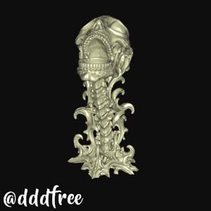 Skull Candle Holder