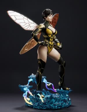 Wasp - Marvel - Abe3D By Marcio