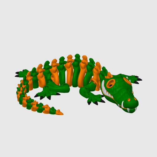 Cute-Flexi-Print-In-Place-Crocodile-With-3mf-Included