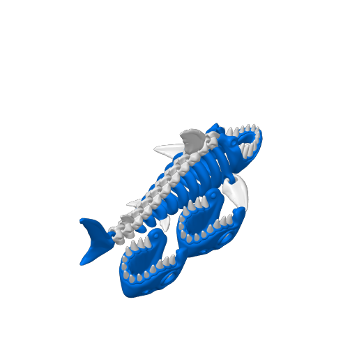 Public Release Flexi Factory Skeleton Shark 3mf Files Included