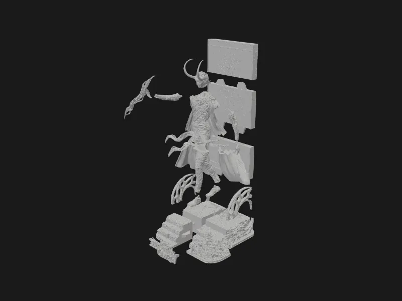 Wicked - Loki God Statue 410mm (X Pose)