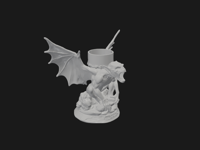 Gargoyle Candle Holder
