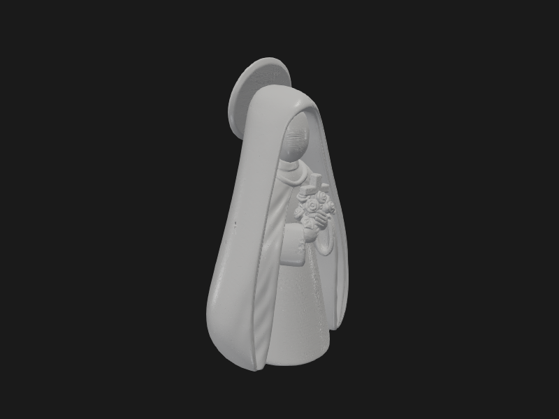 Virgin Mary Statue 3d Model (1)