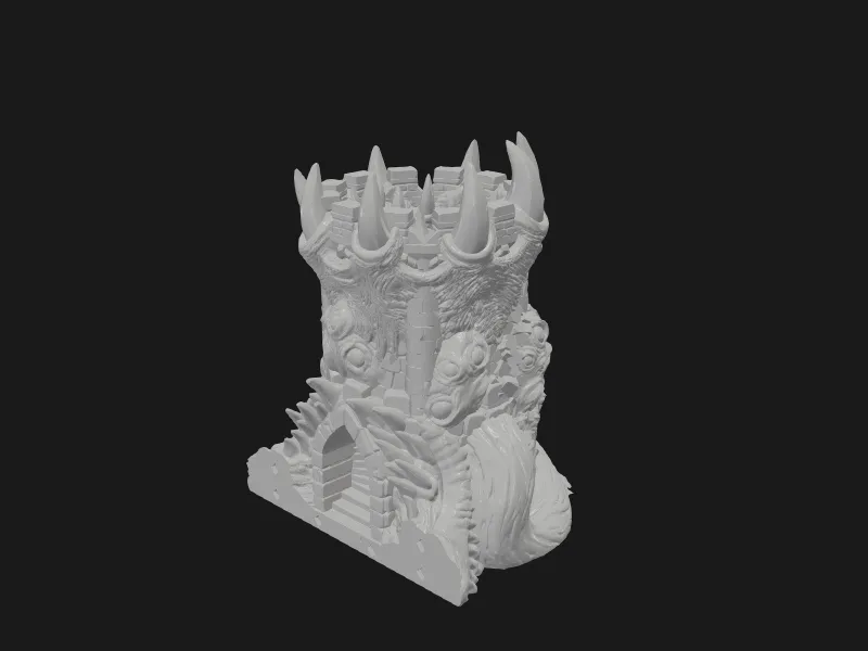 Attack Of The Castle Mimic Dice Tower Add-On