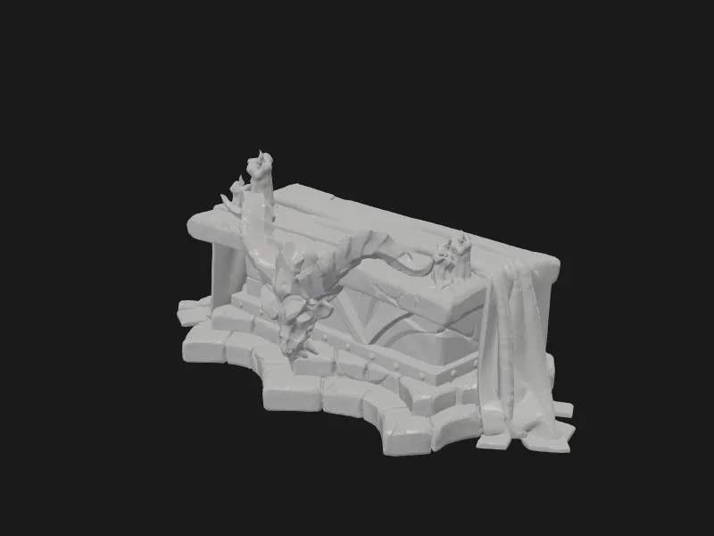 STL Miniatures Fantasy Props Altar Of Sacrifice